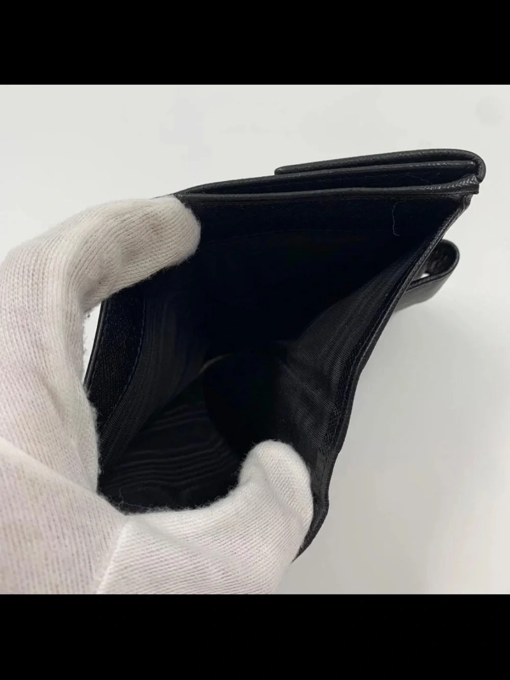 Prada Black Saffiano Leather Wallet Clutch with Silver Logo